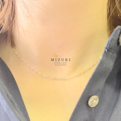 TACHIBANA｜18K 黃金・PT850 鉑金永恆之鏈項鍊｜Infinity Link Necklace