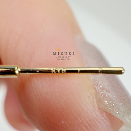 TACHIBANA｜18K 黃金經典圓圈耳環｜K18 Diamond Cut Hoop Earrings 日本精緻日常珠寶