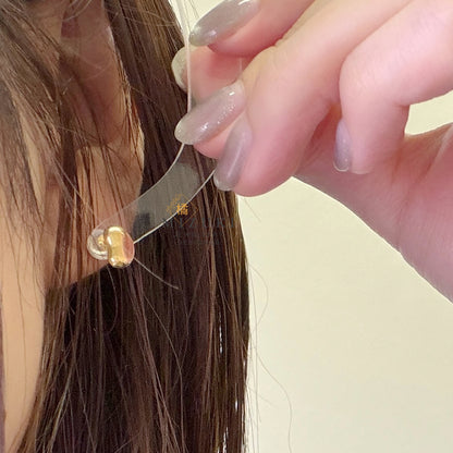 TACHIBANA｜18K 黃金 Bean 耳釘｜Mirror Polish Stud Earrings