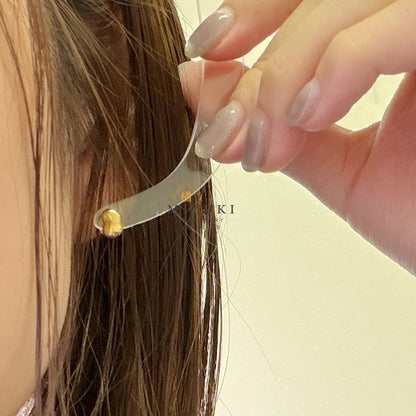 TACHIBANA｜18K 黃金 Bean 耳釘｜Mirror Polish Stud Earrings