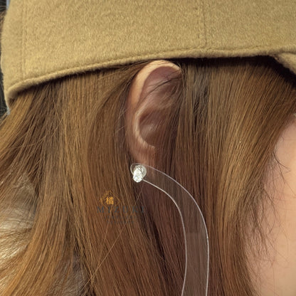 TACHIBANA｜PT900 0.60ct 梨形鑽石耳環｜E Color SI1｜Pear Shape Diamond Stud Earrings