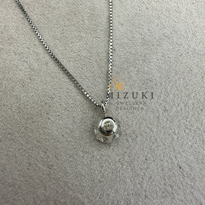 TACHIBANA｜鉑金 D Color 天然單鑽項鍊 0.215ct／0.30ct｜Classic Solitaire Diamond Necklace