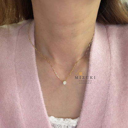 TACHIBANA｜0.50ct 天然鑽石項鍊｜K18・鉑金｜Signature Diamond Necklace