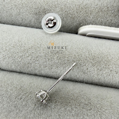 TACHIBANA｜天然鑽石經典六爪單鑽耳環 0.10ct–0.30ct｜Classic Diamond Stud Earrings