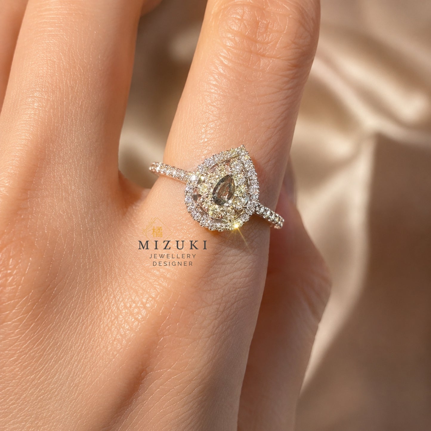 TACHIBANA｜PT950 鉑金 天然亞歷山大石鑽石戒指｜Alexandrite Diamond Ring