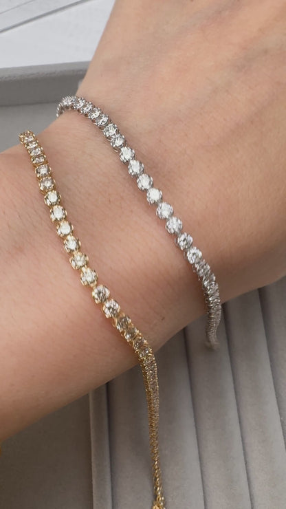 TACHIBANA｜3.0ct 鑽石 Tennis 手鍊｜Diamond Tennis Bracelet