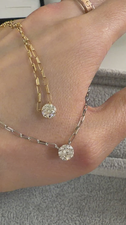 TACHIBANA｜0.50ct 天然鑽石項鍊｜K18・鉑金｜Signature Diamond Necklace