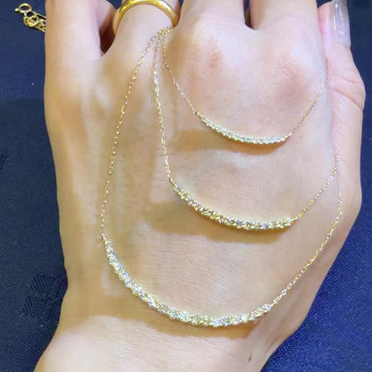 TACHIBANA｜18K 黃金 1.00ct 微笑天然鑽石項鍊｜Smile Diamond Necklace