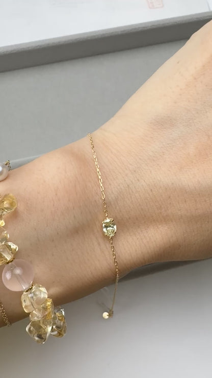 TACHIBANA｜18K 橢圓鑽石 Solitaire 手鍊｜K18 Oval Diamond Solitaire Bracelet｜0.35ct Natural Diamond