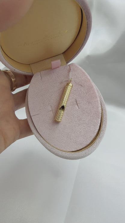 TACHIBANA｜18K 哨子造型吊墜｜可吹響立體設計｜Whistle Pendant