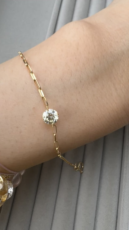 TACHIBANA｜0.50ct 圓形鑽石 Solitaire 手鍊｜Round Diamond Solitaire Bracelet