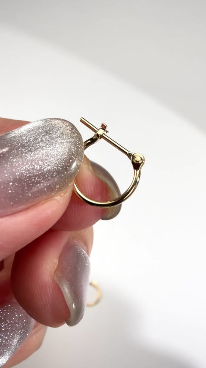 TACHIBANA｜18K 黃金經典圓圈耳環｜K18 Classic Hoop Earrings 10mm・15mm