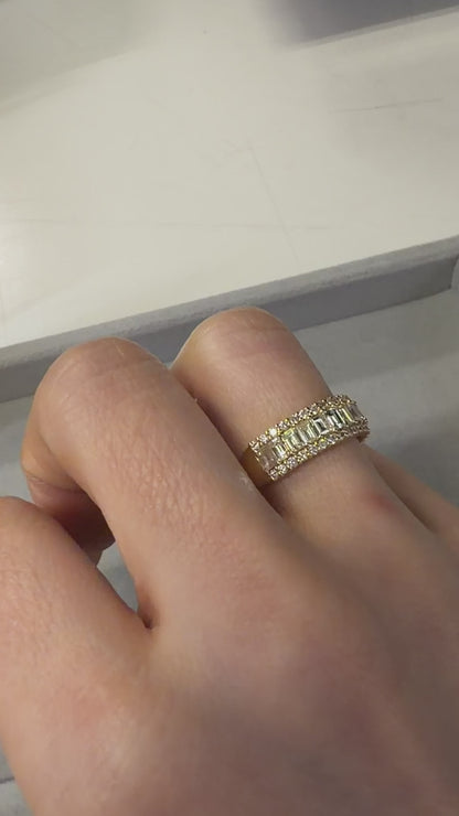 TACHIBANA｜0.70ct 梯鑽排鑽戒｜0.70ct Baguette Diamond Ring