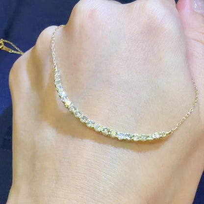 TACHIBANA｜18K 黃金 1.00ct 微笑天然鑽石項鍊｜Smile Diamond Necklace