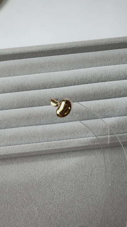 TACHIBANA｜不規則小石耳釘｜Pebble Stud Earrings｜K18 / Platinum